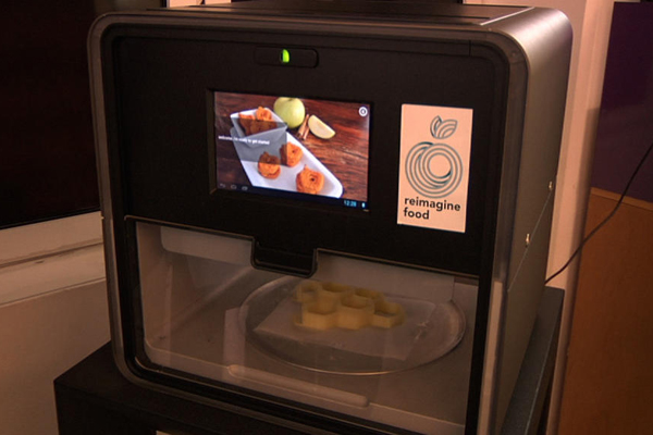 Las impresoras 3D ya imprimen comida y estarán en las